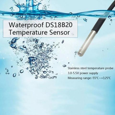 COD-CP122 Sensor De Temperatura Ds18b20 Sonda À Prova Dágua Arduino Automação Robotica - Foto 4