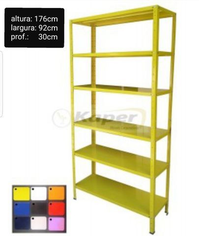 Estante / prateleira de Aço Dupla-Flex- Colorida ( NOVA ) promoção