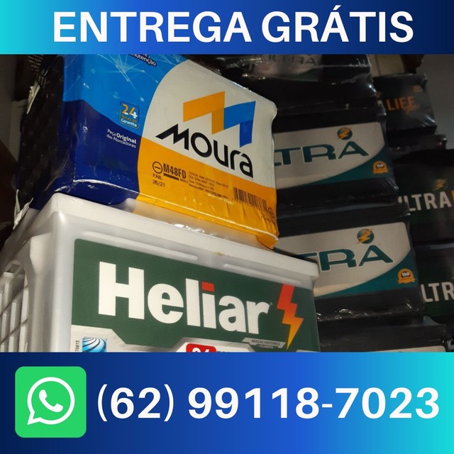 Bateria 40Amp/ Bateria 45 Amp Nova Já Entregue e Instalada, Diversas Marcas - Foto 4