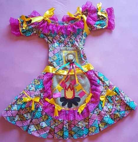 Linda Caipira Vestido de festa junina