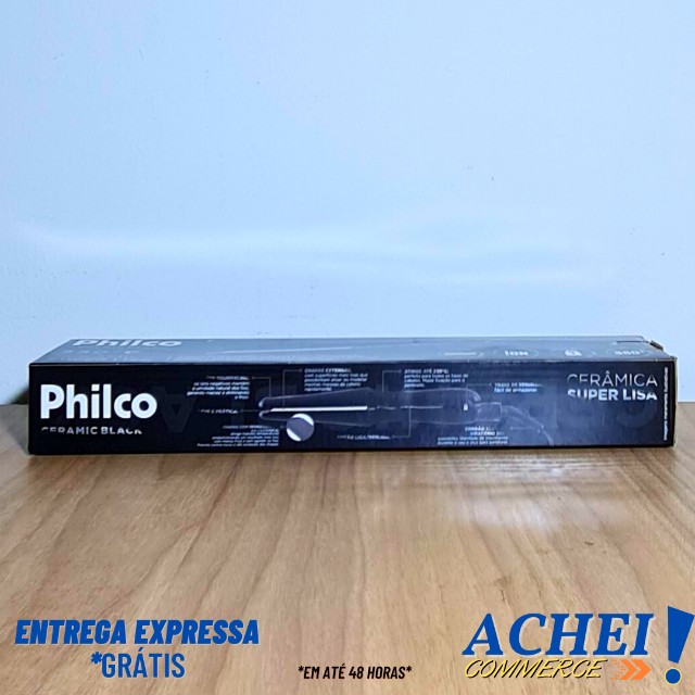 Prancha Ceramic Philco Preto - Novo - Foto 2