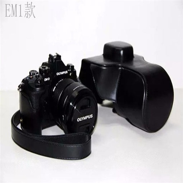 Capa Pu Leather Camera Case Bag For Olympus Em1 M Pronta Entrega - Foto 5