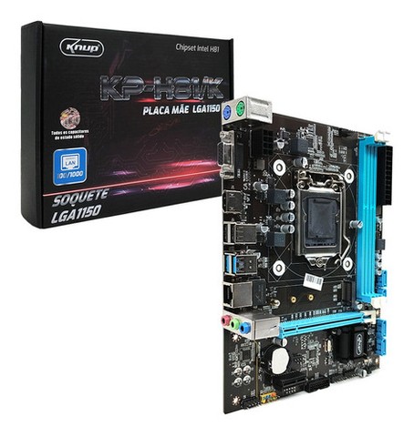 Placa Mãe Knup Kp-h81k M.2 Pcie Nvme Ddr3 Hdmi Matx Lga 1150