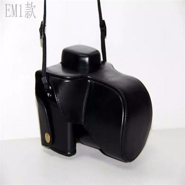 Capa Pu Leather Camera Case Bag For Olympus Em1 M Pronta Entrega - Foto 4