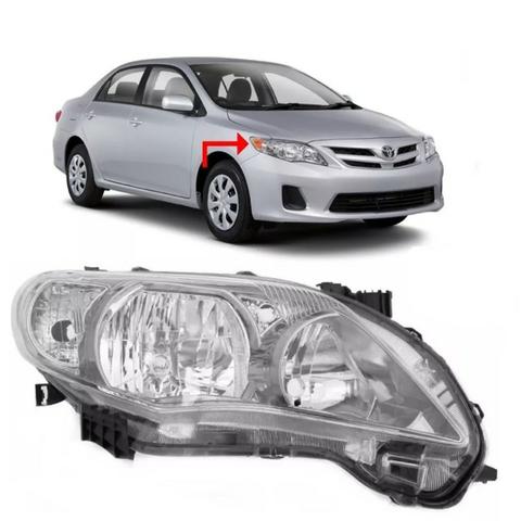 Farol Corolla 2012 2013 2014 Cromado Direito