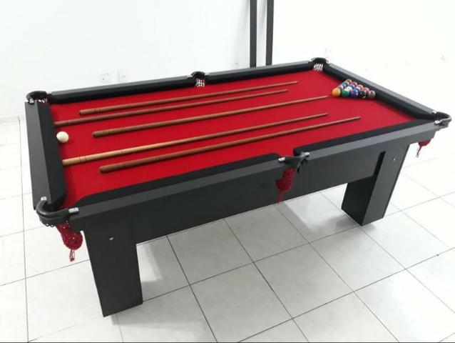 Mesa de Redes Tecido Vermelho Bordas Pretas e Cor Preta Modelo PHJ2132 - Foto 3