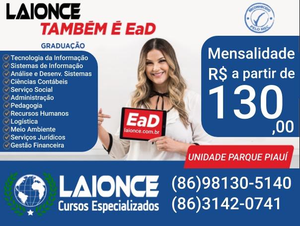 Graduação EAD no Parque Piaui - Teresina - Registrado no Mec