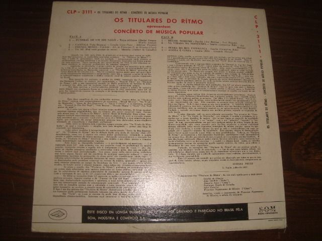 Titulares do Ritmo, 10 pol 33 rpm, Usado, Rara Conservação - Foto 2
