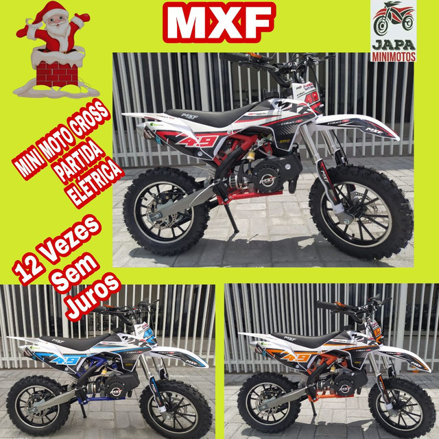 MINI MOTO CROSS MOTOR 49CC/2T PARTIDA ELÉTRICA