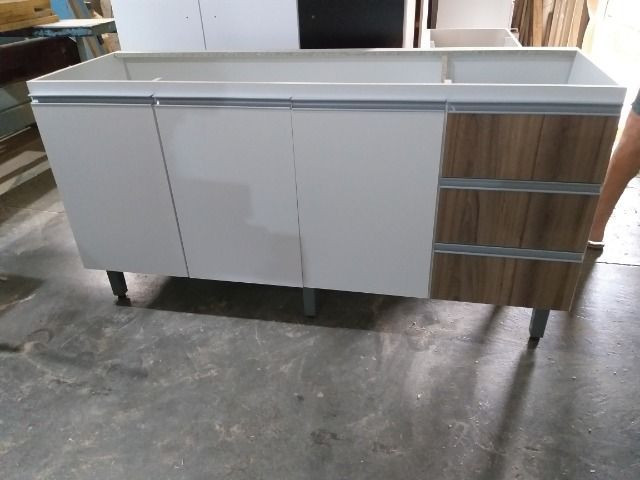 Balcão de pia 1,60m com inox/NOVO - Foto 2