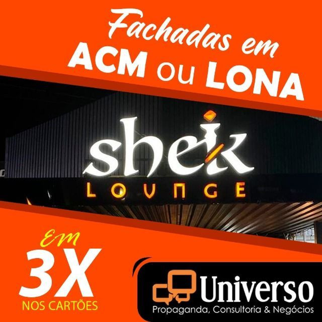 Fachadas de ACM e lona - Foto 2