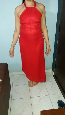 Vestido frente única Vermelho Tam 42