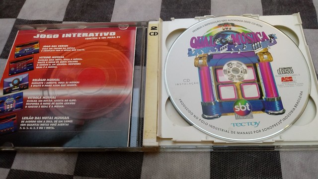 Cd duplo Silvio Santos - Qual é a Música (Jogo PC Interativo + Volume 1)