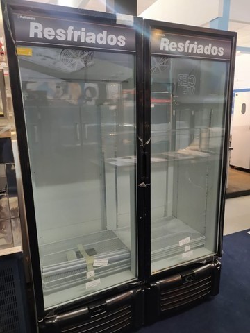 Expositor 2 portas refrimate temperatura 0 a 5°