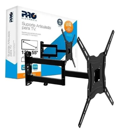 Suporte Articulado Proeletronic PQST-1355 4 Níveis Reforçado para Tv De 13 a 55 Polegadas - Foto 3