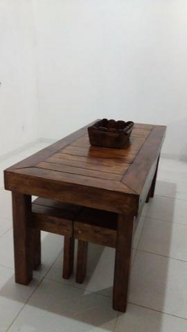 Mesa Rustica em Madeira Maciça - Foto 3
