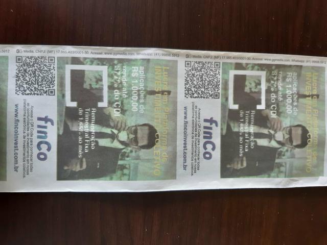 Bobinas Fiscais de Papel Térmico Patrocinadas - Foto 3