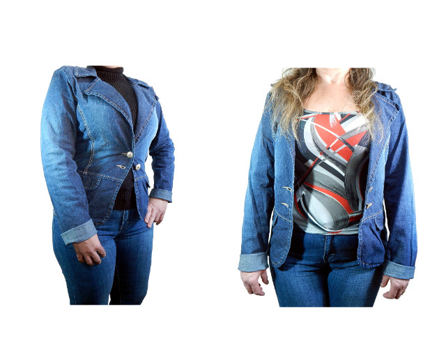Jaqueta Jeans Casual Marisa