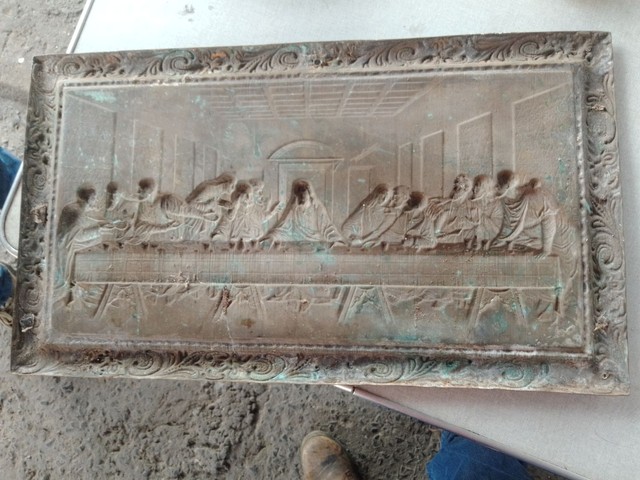 Quadro em cobre santa ceia 55x32 - Foto 3