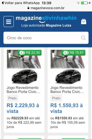 Jogo de revestimento Banco porta civic - Foto 3