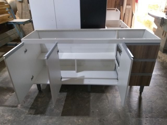 Balcão de pia 1,60m com inox/NOVO - Foto 3