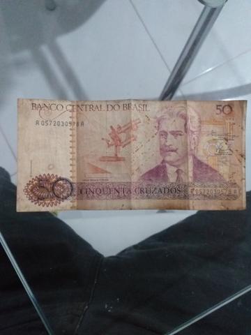 Nota antiga de 50 cruzados