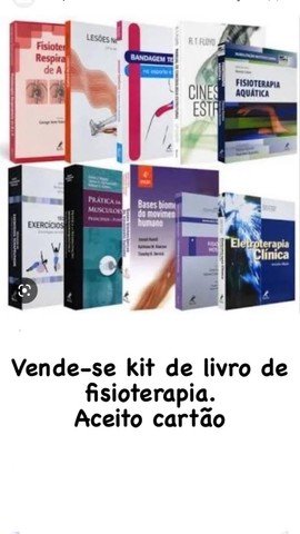 Kit de livros de fisioterapia 