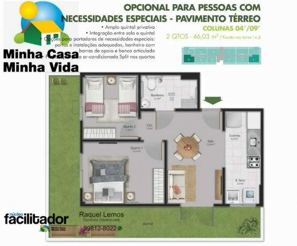 Apartamento á venda cond. pronto unidade quintal disponível. Serra Es - Foto 9