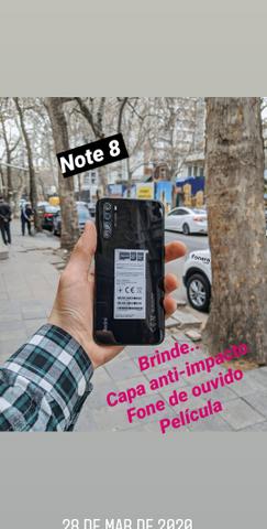 Xiaomi Note 8 128gb 4gb Ram lacrado com garantia de 3 meses