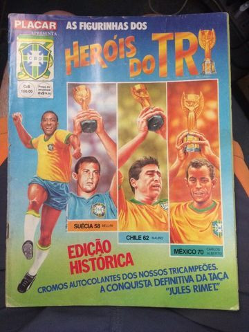 Álbum das copas do mundo de futebol.
