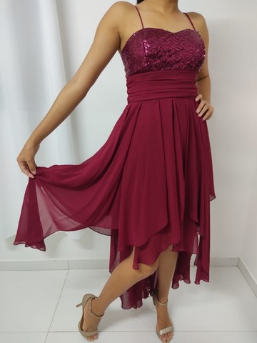 Vestido Bordô - Vermelho para festa| formatura| casamento...