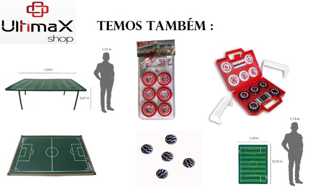 Pebolim com Tampo para Ping-pong e Futebol de Botão