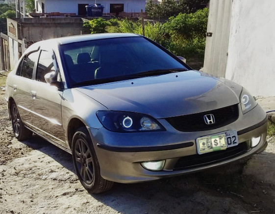 Honda Civic 04/05 lxl 1.7L Automático Geração 7 Completo com GNV