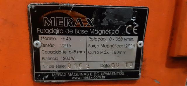 Furadeira com base magnetica merax - Foto 3
