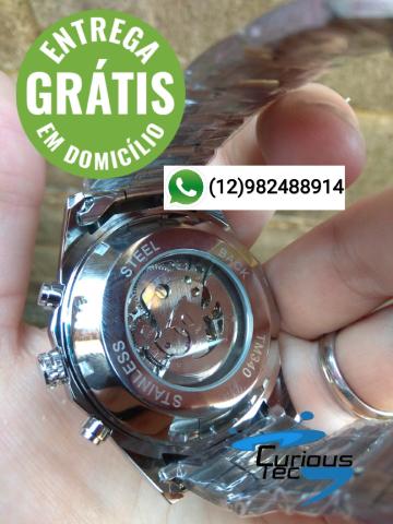 Relógio skeleton,todo em inox pronta entrega - Foto 2