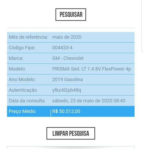 Prisma LT 2019 com 23mk "valor fipe" - Foto 6