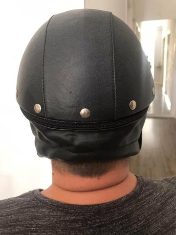 Capacete Couro Custom Harley - Foto 6