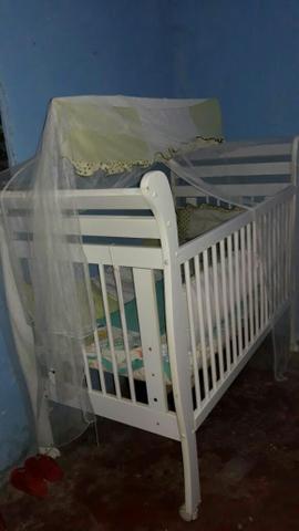 Berço americano que vira cama + kit de berço completo - Foto 4