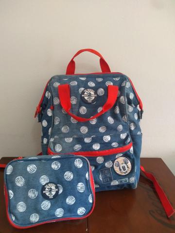 Mochila e estojo Mickey