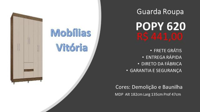 Guarda Roupa Popy 620 - Frete Grátis