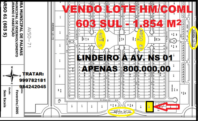 Lote comercial/multifamiliar na 603 sul - lindeiro a NS 01 - Foto 2