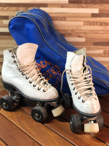 Patins 4 Rodas em Couro