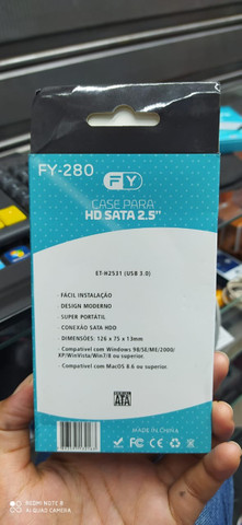 Case para HD sata 2.5" Fy-280 usb 3.0(honestidade e qualidade JK eletrônicos) - Foto 2