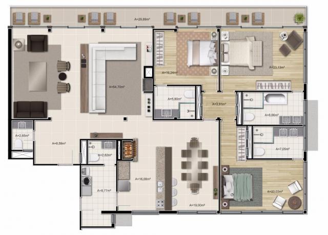 Apartamento com 3 dormitórios à venda, 313 m² por r$ 5.321.000,00 - gramado - gramado/rs - Foto 15