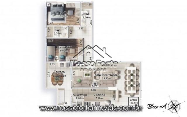 Lançamento Apartamento no Boqueirão em Praia Grande - Foto 17