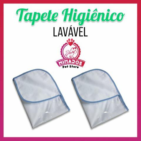 Kit 2 Tapetes Higiênicos Laváveis Pet - 70x50 cm