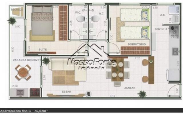 Apartamento na Guilhermina em Praia Grande - Foto 18