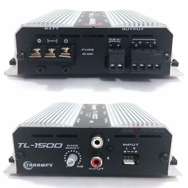 Modulo Taramps Tl-1500 390w Rms 3 Canais Amplificador - Foto 2