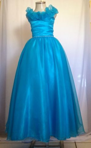 Vestido de festa infantil azul - Foto 2