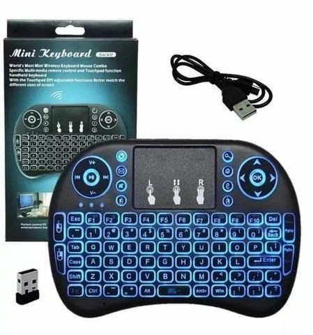 Mini teclado sem fio whirelles tv box notbook , playstation , xbox (aceito cartão ) - Foto 2